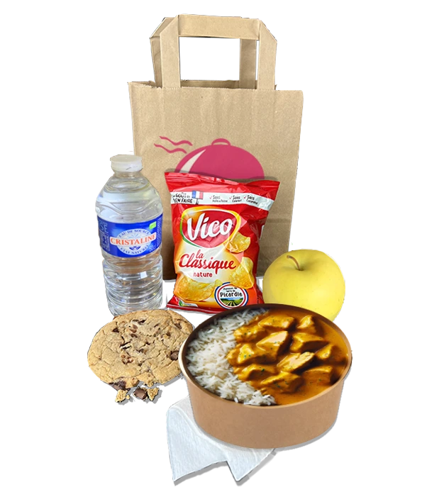 Panier Repas Salade RIZ POULET CURRY